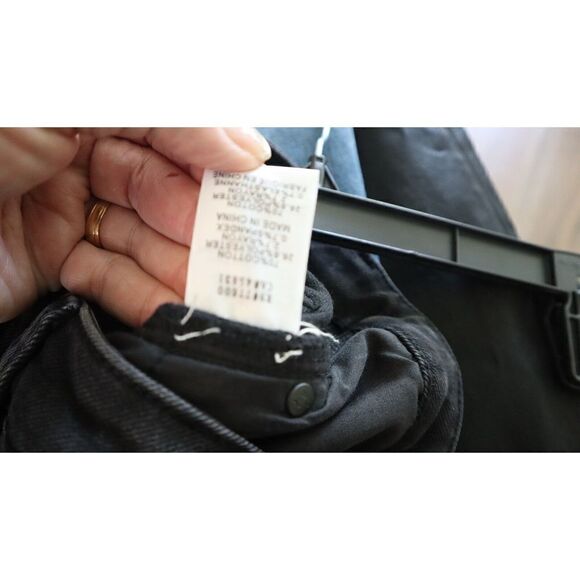 Free People x Sandrine Rose R1018-D104 Women Sz 26 Black Skinny Denim Jeans $175 - Picture 7 of 9